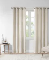 Madison Park Englewood Solid Piece Dyed Grommet Top Curtain Panel, 50"W x 63"L