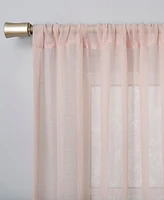 Silvia Crushed Texture Semi-Sheer Rod Pocket Curtain Panel