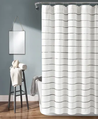 Ombre Stripe Yarn Dyed Cotton 72" x Shower Curtain