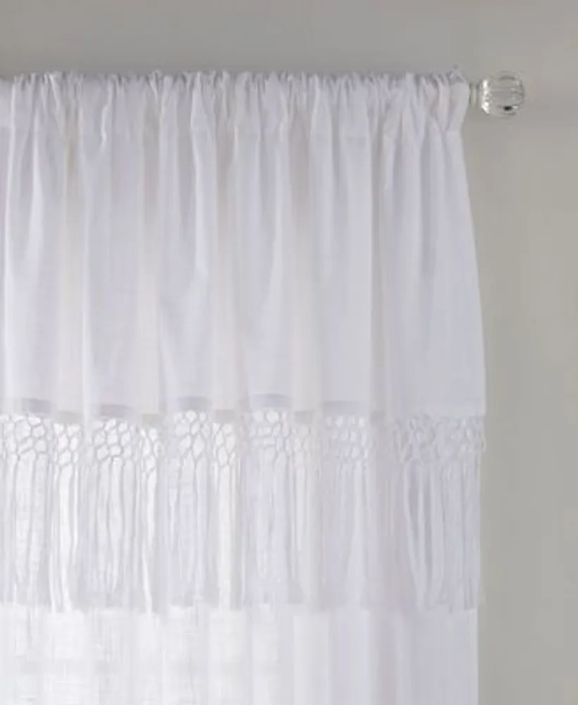 Calypso Macrame Tassel Semi Sheer Curtain Collection