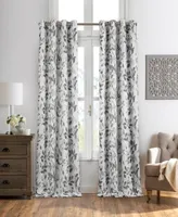 Avalon Botanical Print 52" x 95" Blackout Curtain Panel