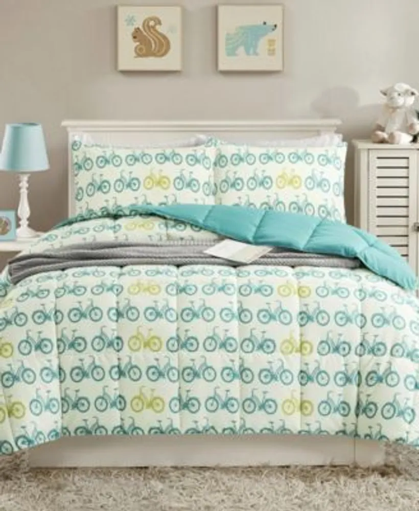 Unikome Printed Reversible Down Alternative Year Round Comforter Set Collection