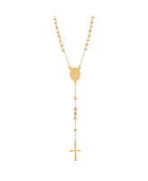 Steeltime Ladies 18K Micron Gold Plated Stainless Steel Prayer Beaded Rosary - Gold