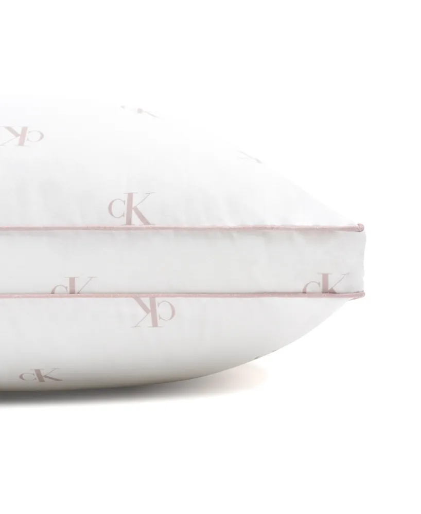 Calvin Klein Monogram Logo Density Collection Cotton Pillow