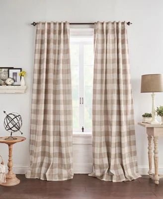 Elrene Home Fashions Grainger Buffalo Check Blackout Window Curtain