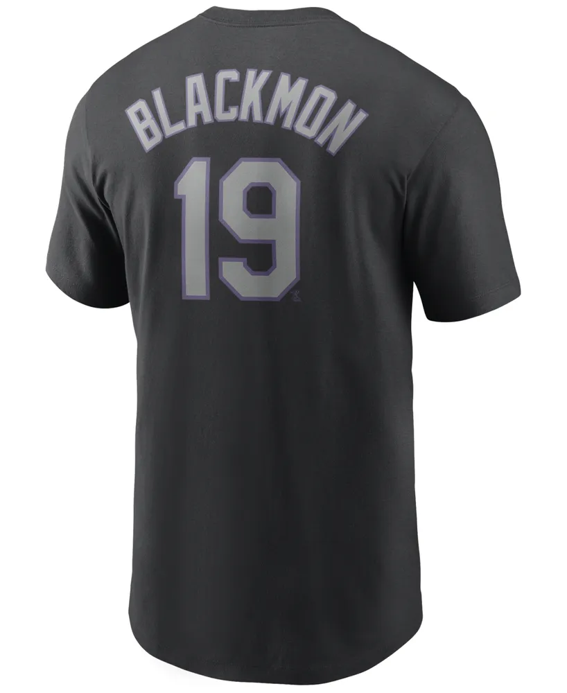 Men's Nike Kris Bryant Black Colorado Rockies Name & Number T-Shirt