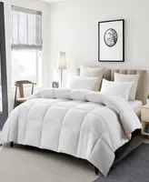 Serta White Goose Feather & Down Fiber Light Warmth Comforter