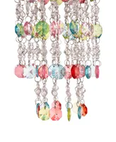 Glitzhome Solar Lighted Hanging Decor with Multicolored Acrylic Jewel Beads