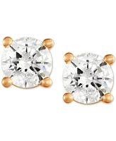 Diamond Stud Earrings (1/4 ct. t.w.) in 14k White, Yellow or Rose Gold