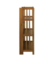 Yu Shan 3-Shelf Folding Stackable 27.5" Wide Bookcase