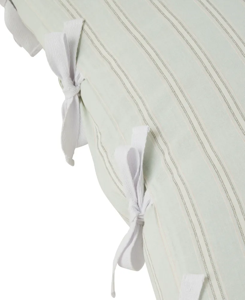 Closeout! Laura Ashley Madelynn Cotton Reversible 7 Piece Comforter Set, King