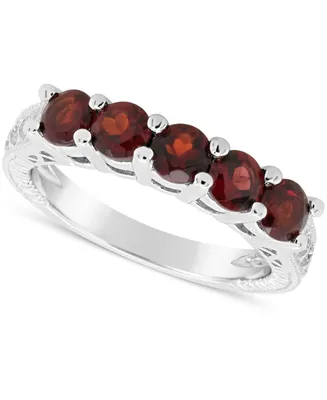 Garnet (1-1/2 ct. t.w.) Ring Sterling Silver (Also Available Peridot & White Topaz)