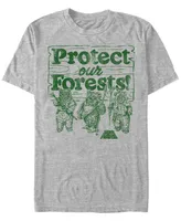 Fifth Sun Men's Star Wars Ewoks Protect Our Forests Camp Short Sleeve T-shirt