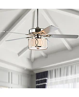 Circe 52" 3-Light Drum Shade Led Ceiling Fan with Remote