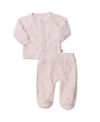 Snugabye Baby Girls 2 Piece Footed Pajama