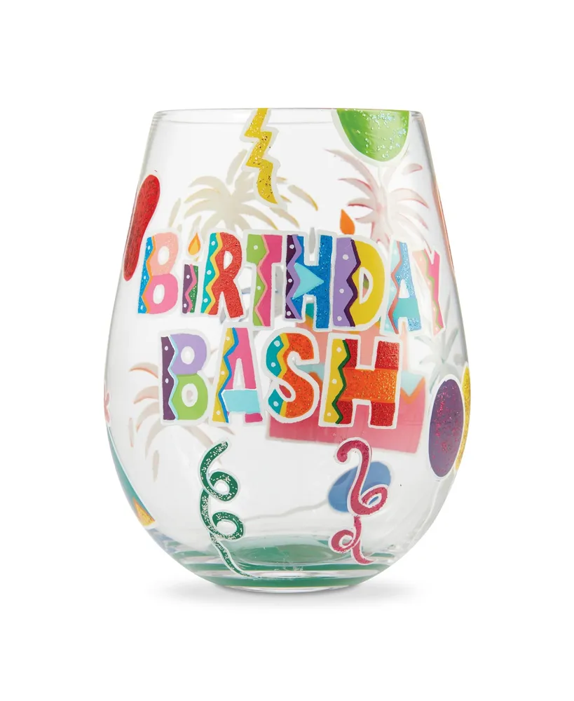 Enesco Lolita Birthday Bash Stemless Wine Glass