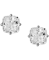 Giani Bernini Cubic Zirconia Cushion Stud Earrings in Sterling Silver, Created for Macy's