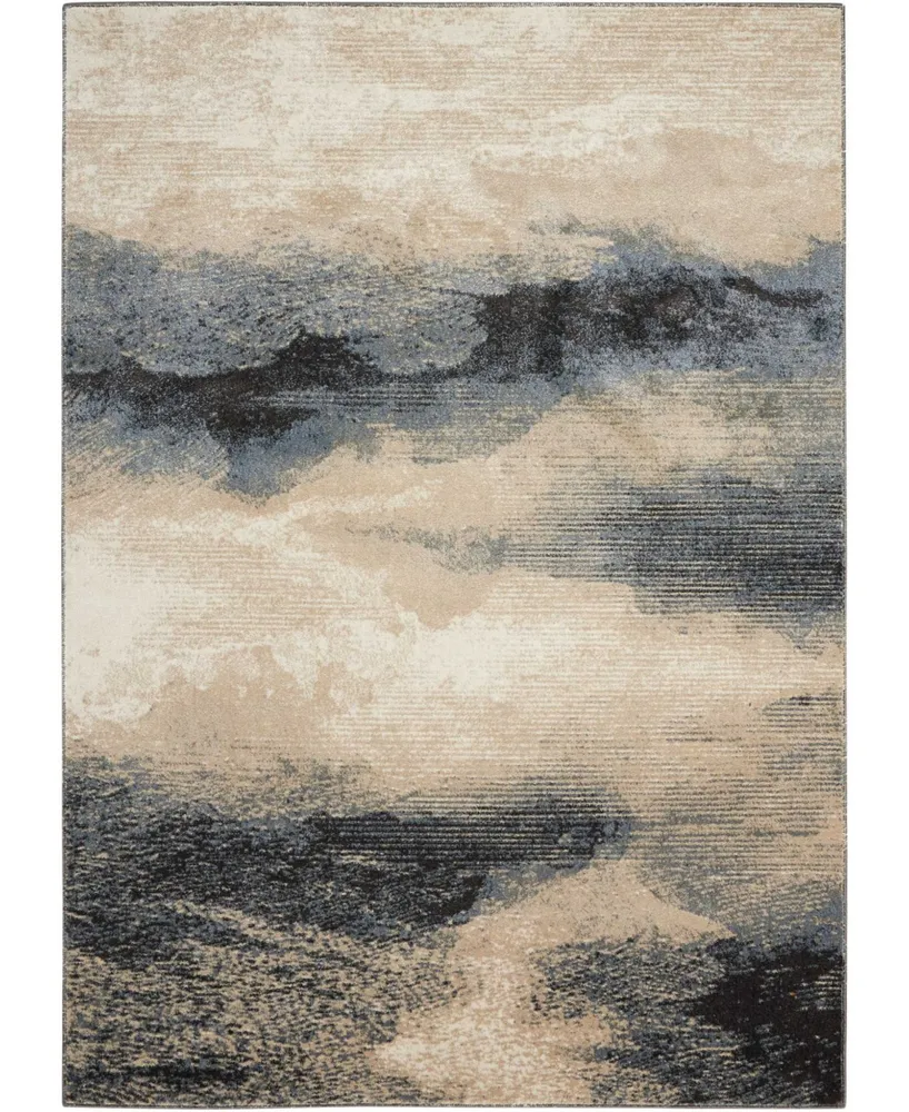 Long Street Looms Samuel SAM06 Driftwood 6'6" x 9'6" Area Rug