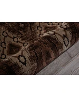 Long Street Looms Fate FAT02 Chocolate 3'9" x 5'9" Area Rug