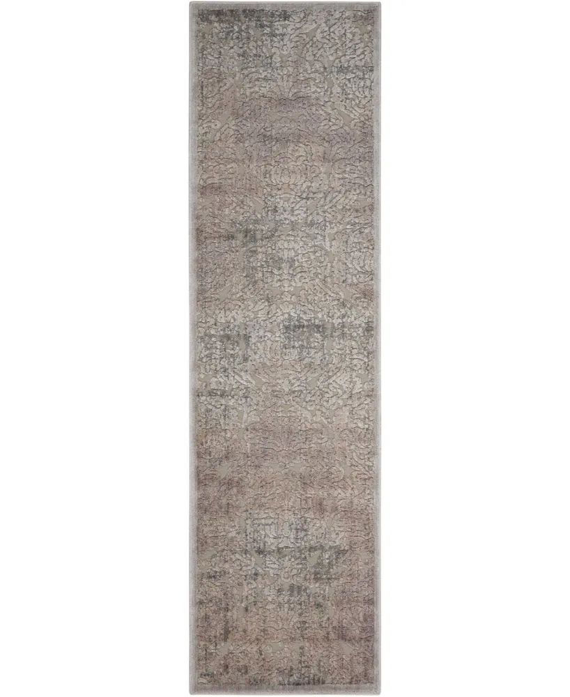 Closeout! Long Street Looms Chimeras CHI09 Gray 2' x 5'9" Runner Rug