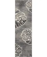 Long Street Looms Samuel SAM04 Gray 2'2" x 7'6" Runner Rug