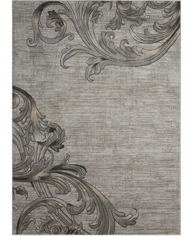 Long Street Looms Samuel SAM05 Slate 7'10" x 10'6" Area Rug