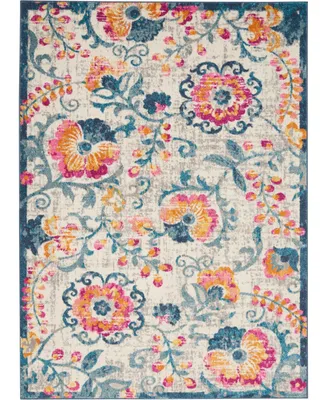 Long Street Looms Zeal ZEA19 Ivory 5'3" x 7'3" Area Rug