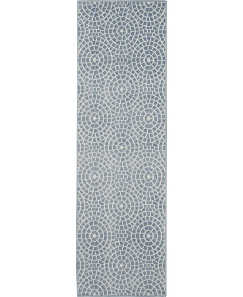 Long Street Looms City Cool CIT04 Mist 2'2" x 7'3" Runner Rug