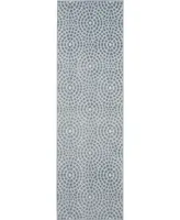 Long Street Looms City Cool CIT04 Mist 2'2" x 7'3" Runner Rug