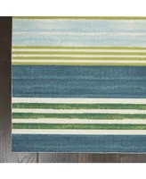 Long Street Looms Shady Brights SHA71 Green 5'3" x 7'5" Outdoor Area Rug