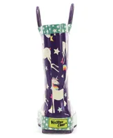 Toddler Little Girl's and Big Unicorn Dreams Rain Boot