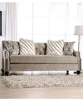 Furniture of America Port Smith Upholstered Sofa
