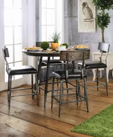 Furniture of America Simpatico Round Counter Dining Table