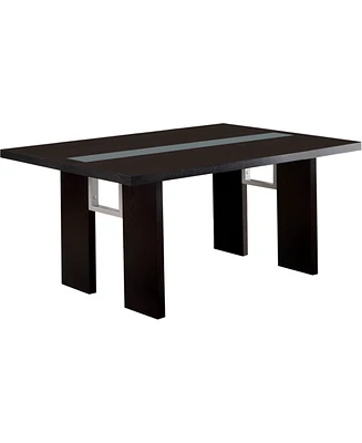 Furniture of America Dextera Solid Wood Rectangular Dining Table