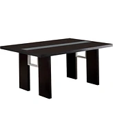 Furniture of America Dextera Solid Wood Rectangular Dining Table