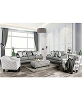 Furniture of America Canzey Upholstered Love Seat