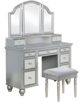 Furniture of America Falden Multi-Drawer Vanity Set