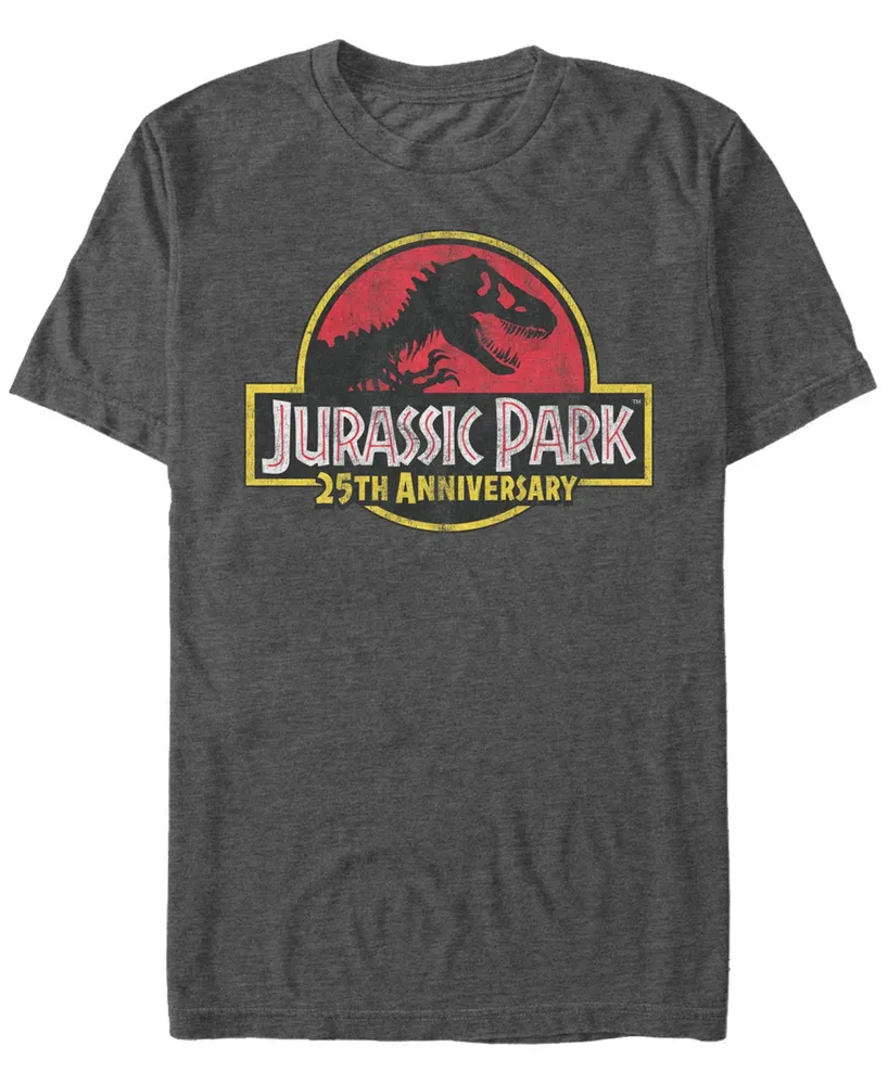 Fifth Sun Jurassic Park Men's 25th Anniversary Logo Short Sleeve T-Shirt