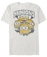 Fifth Sun Minions Men's Group Short Sleeve T-Shirt