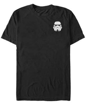 Fifth Sun Star Wars Men's Storm Trooper Helmet Left Chest Short Sleeve T-Shirt