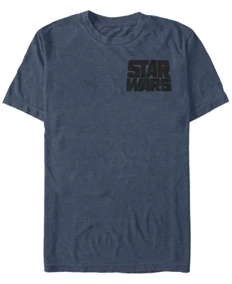 Fifth Sun Star Wars Men's Text Left Chest Logo Short Sleeve T-Shirt
