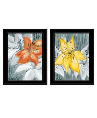 Trendy Decor 4u Tiger Lilies 2 Piece Vignette By Roey Ebert Collection