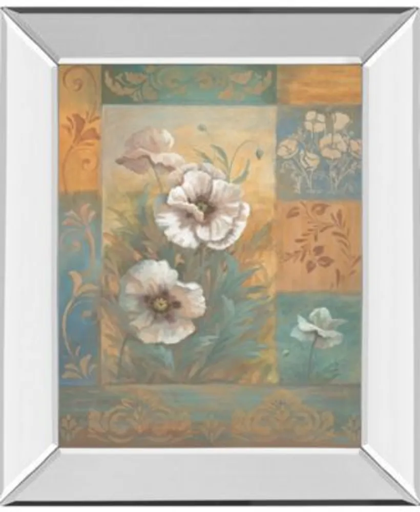 Classy Art Pams Poppies By Vivian Flasch Mirror Framed Print Wall Art Collection