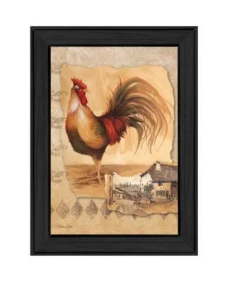 Trendy Decor 4u Rooster Montage Ii By Dee Dee Printed Wall Art Ready To Hang Collection