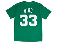 Mitchell & Ness Boston Celtics Men's Larry Bird Hardwood Print Player T-Shirt