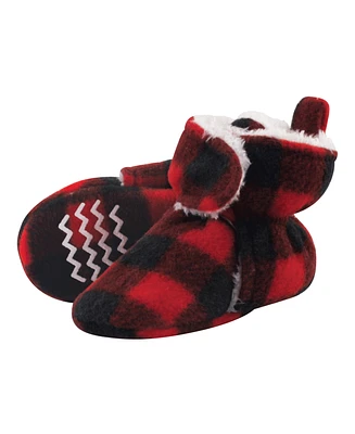 Hudson Baby Girls and Boys Cozy Fleece Sherpa Booties