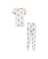 Touched by Nature Infant Girl Organic Cotton Tight-Fit Pajama Set