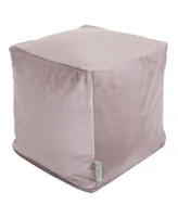 Majestic Home Goods Polyester Ottoman Pouf Cube 17" x 17"