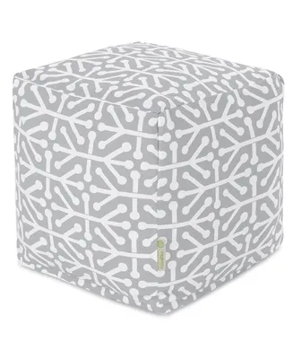 Majestic Home Goods Aruba Ottoman Pouf Cube 17" x