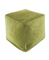 Majestic Home Goods Villa Ottoman Pouf Cube 17" x